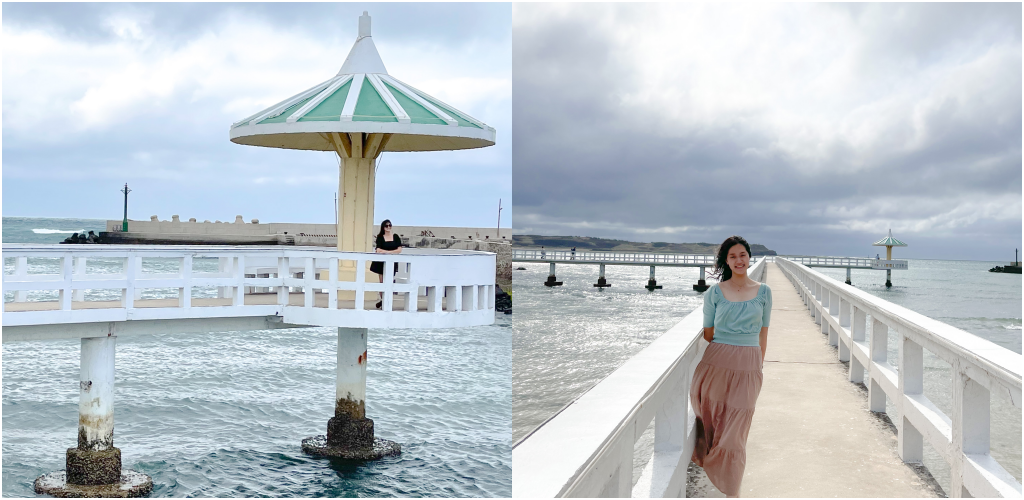 澎湖西嶼小池角雙曲橋，唯美海中步道彷彿來到馬爾地夫，漲潮時間美到翻！ @瑪姬幸福過日子