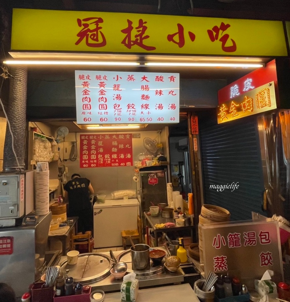 饒河街美食｜冠捷脆皮黃金肉圓，炸的酥酥脆脆赤赤的黃金肉圓超級好吃！ @瑪姬幸福過日子