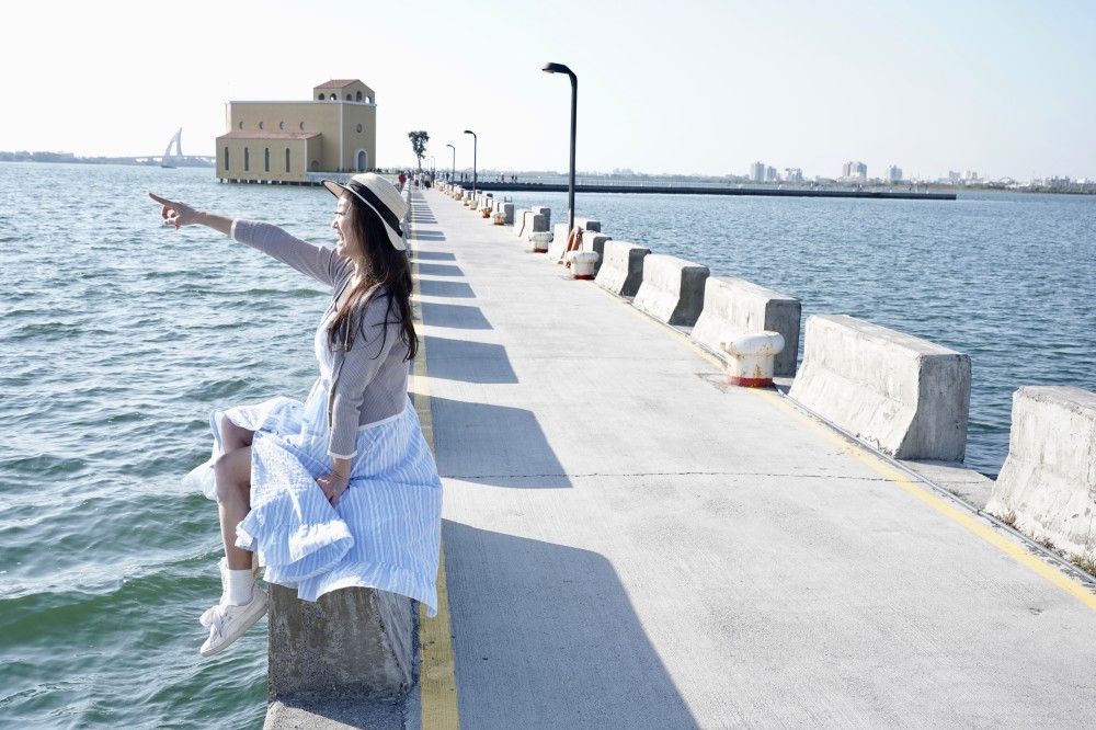 屏東｜海上教堂咖啡，秒到西班牙夢幻海景，超浪漫約會咖啡廳，下午茶 @瑪姬幸福過日子