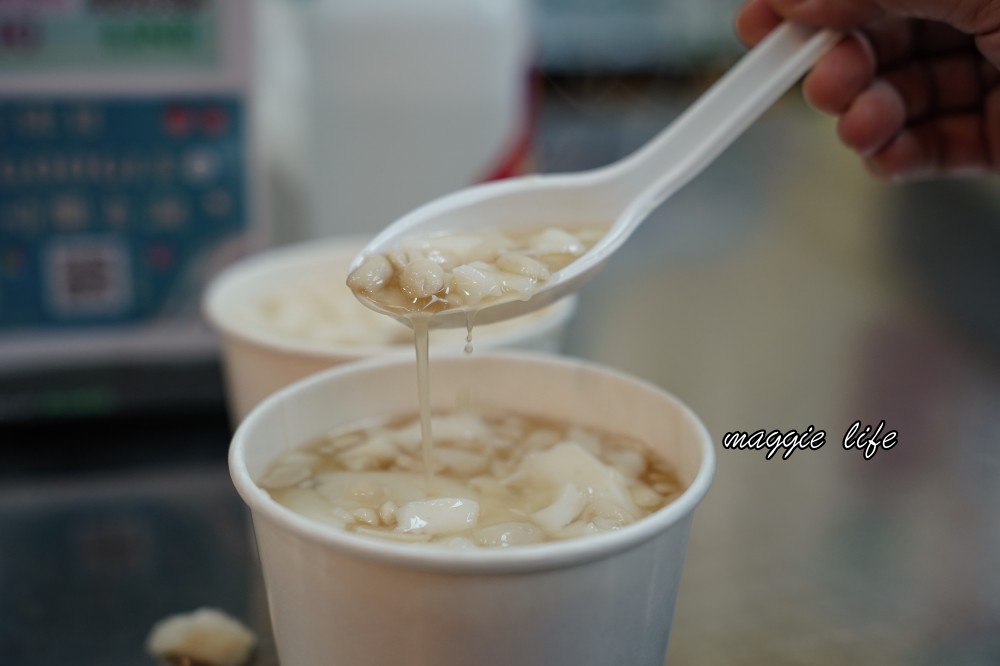 甘泉豆花｜白粉圓豆花超好吃，饒河街夜市35年老店，食尚玩家推薦 @瑪姬幸福過日子