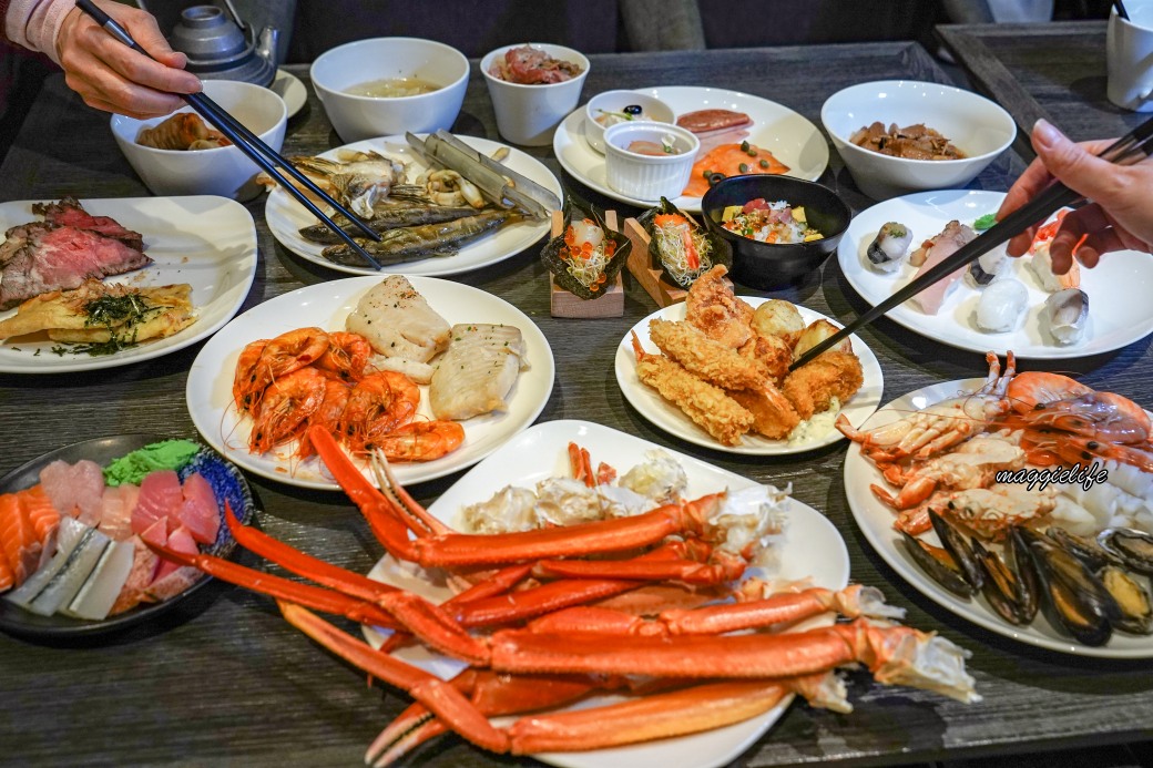 礁溪寒沐酒店MU TABLE沐饗東瀛美食祭自助餐吃到飽，松葉蟹生魚片螃蟹等等漁港直送超好吃 @瑪姬幸福過日子