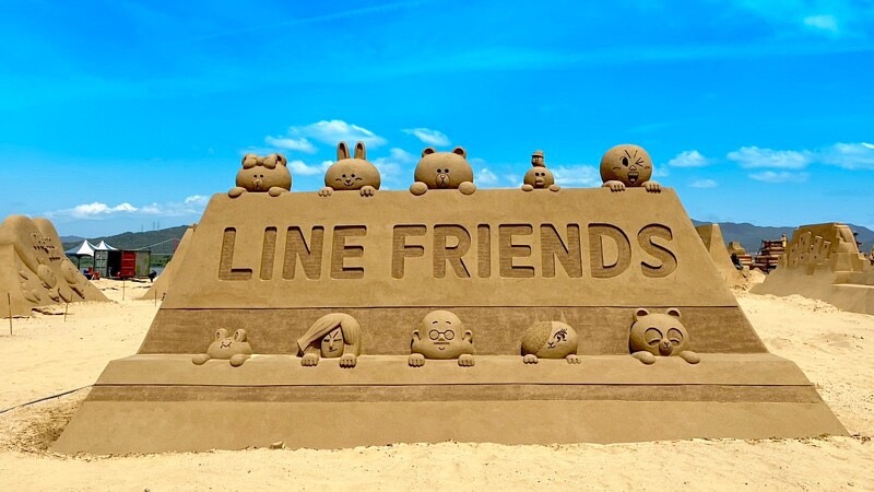 2024福隆國際沙雕藝術季LINE FRIENDS夏日明星派對，優惠門票 @瑪姬幸福過日子