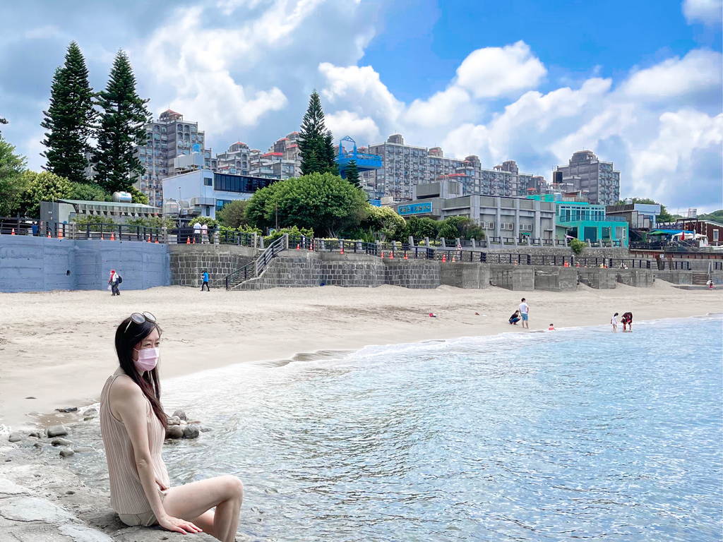 淡水三芝淺水灣芝蘭公園，芝蘭公園海上觀景平台，真的超級美的 @瑪姬幸福過日子