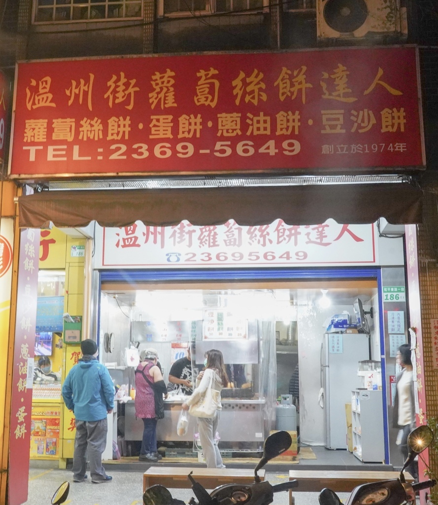 温州街蘿蔔絲餅達人，台北師大美食超級排隊店，銅板美食，蘿蔔絲整個爆出來 @瑪姬幸福過日子